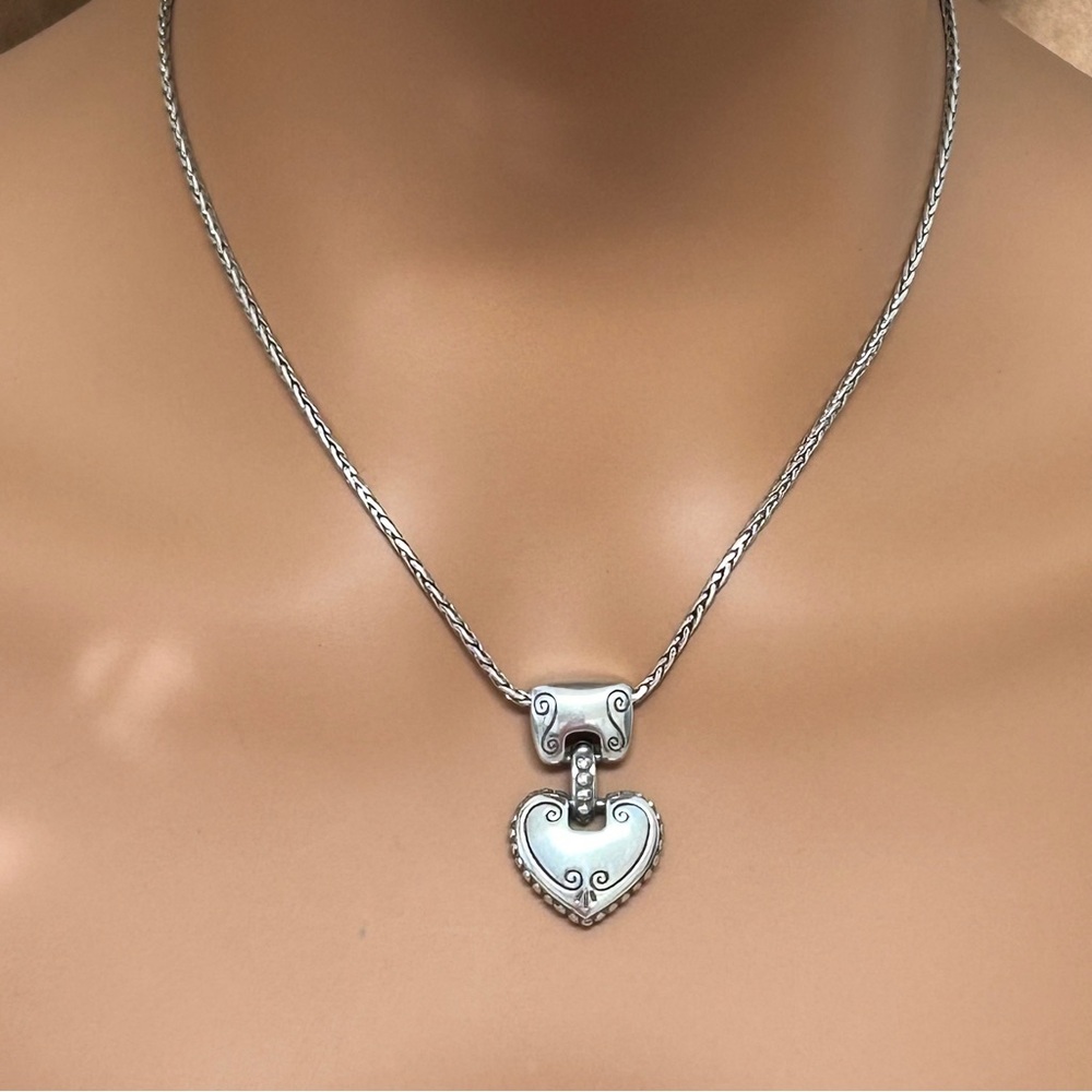 Brighton Cafe Au Lait Heart Pendant Necklace - Picture 2 of 7